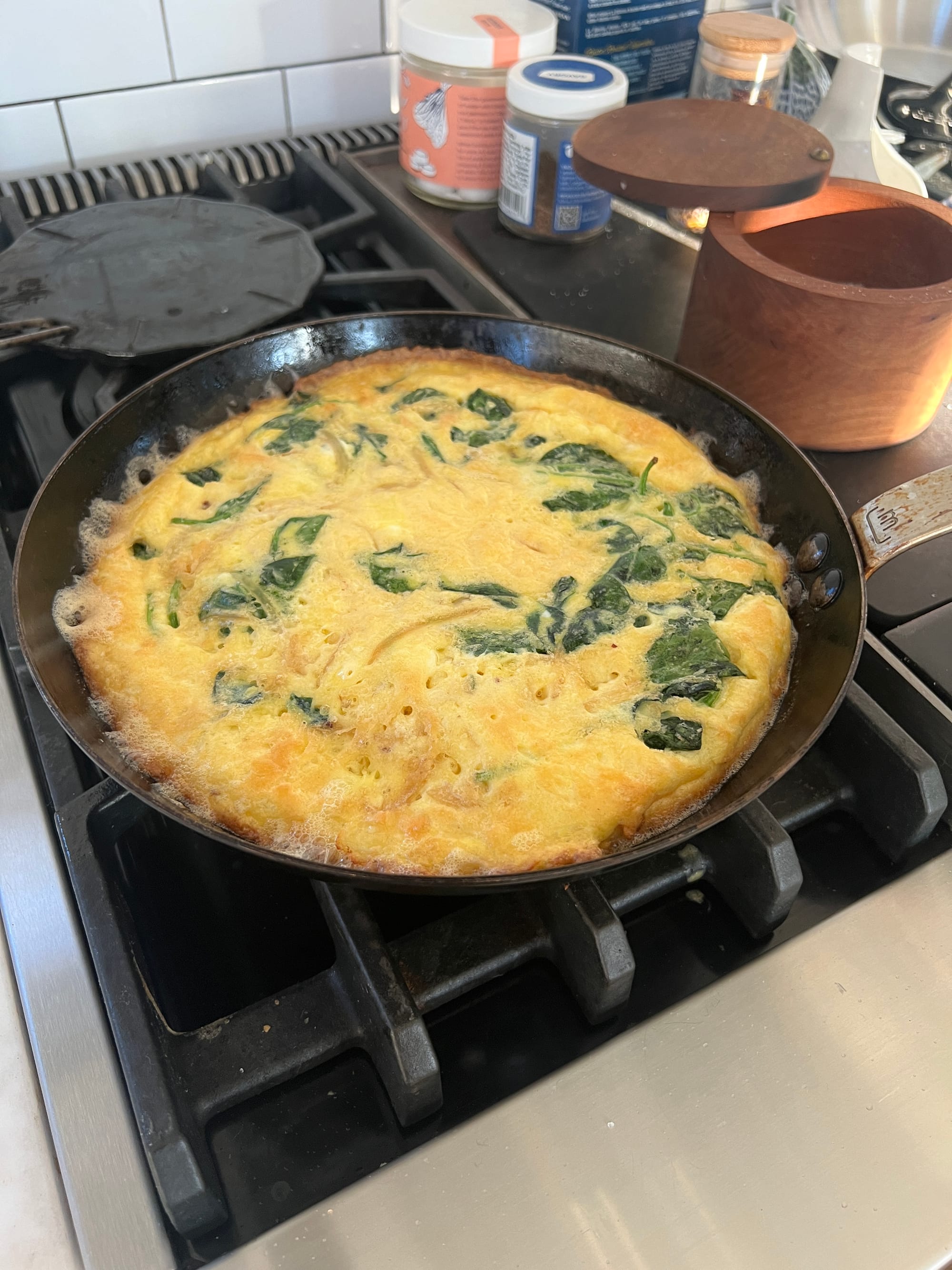 Spinach, Bacon, and Cheese Frittata