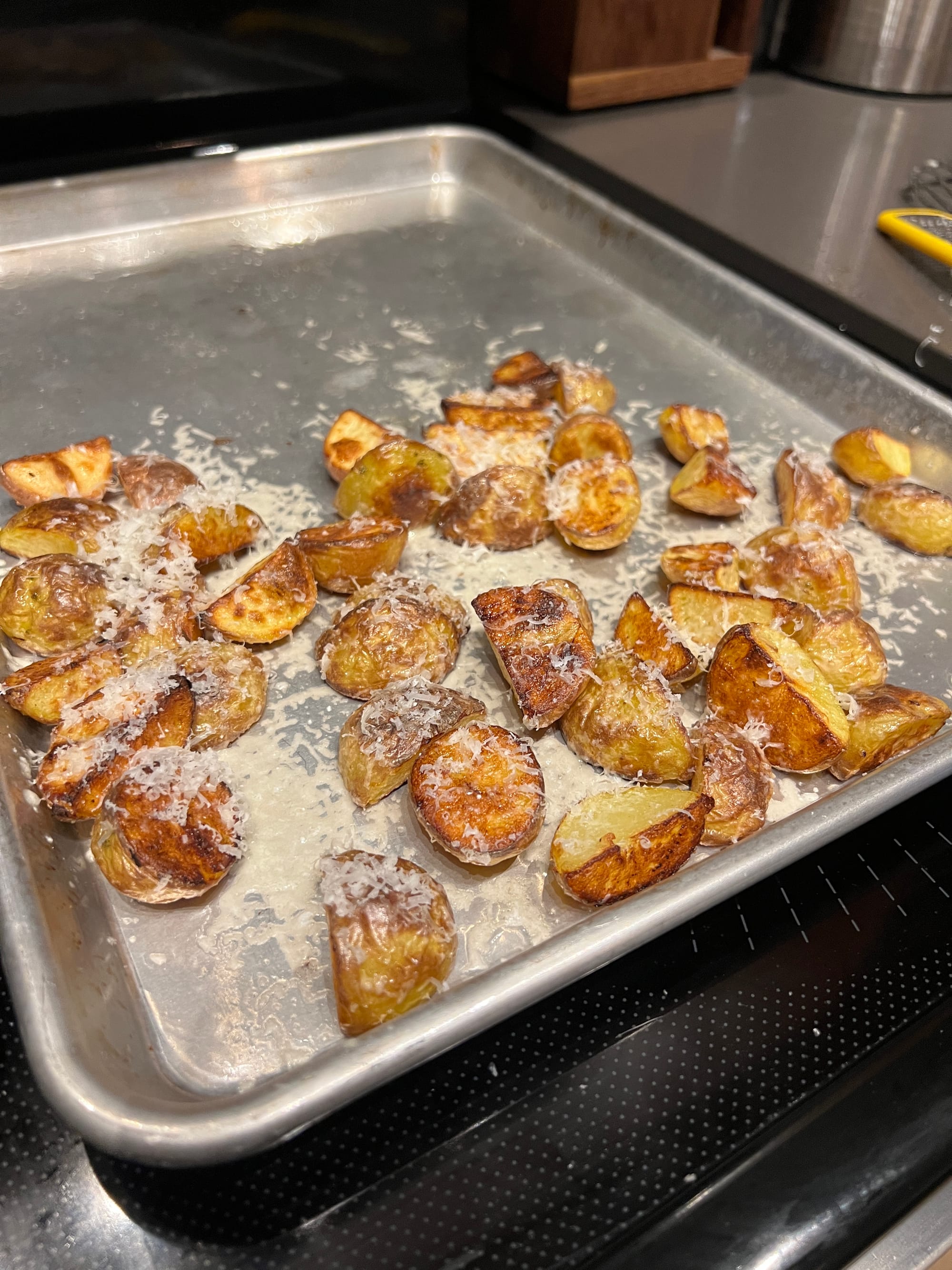 Double Cooked Parmesan Potatoes